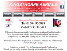 Tablet Screenshot of kingsthorpeaerials.co.uk